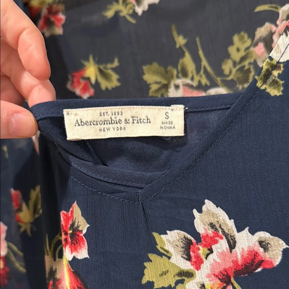 Abercrombie Floral Maxi Dress with front Slit